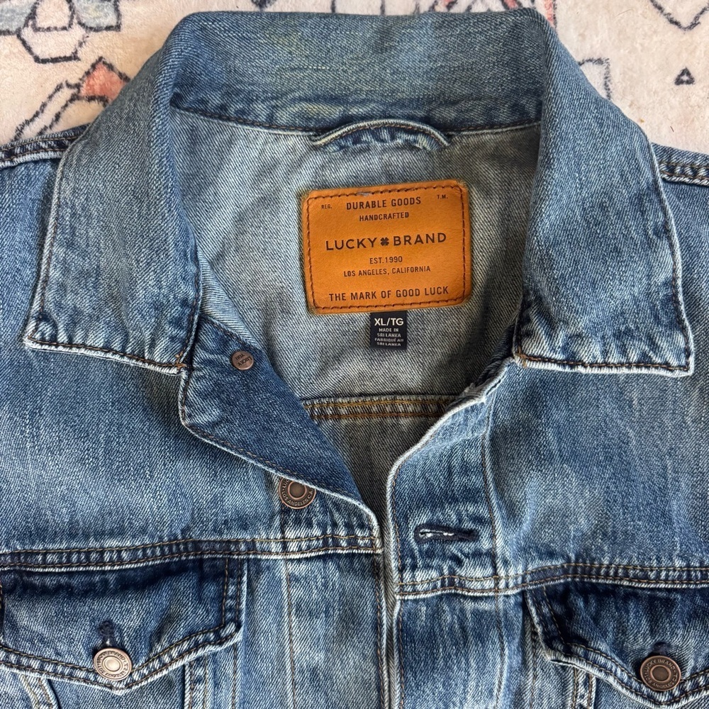 Lucky Brand Blue Denim Jacket - size XL - Picture 3 of 6